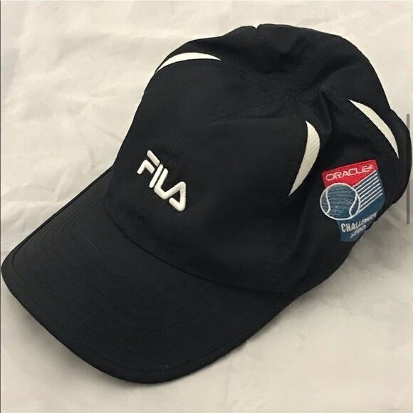 Fila Oracle Challenger Series Black and White Baseball Hat - Picture 3 of 12